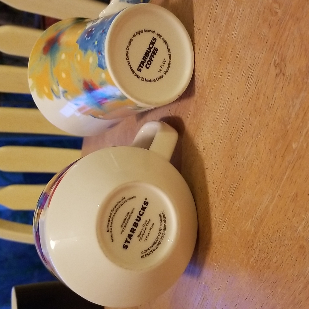 Starbucks Floral Mugs - Picture 5 of 9